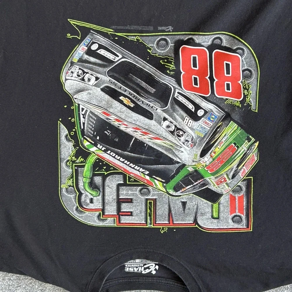 Dale Earnhardt Jr Shirt Mens 2XL Black NASCAR Racing 88‎ Diet Mtn Dew Chase